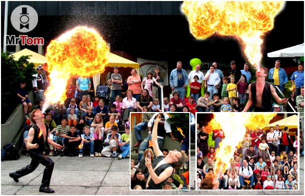 Feuershow, FireShow, Feuerspucker, Feuerschlucker, Fakir, Fireshow, Feuerkünstler, Hochzeit